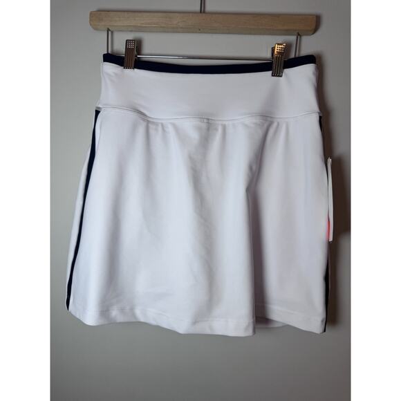 Aqua Athletic Golf Skort White W/Navy Contrast Trim Pull on Skort Sz S NWT $68 - Picture 10 of 16